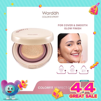 WARDAH - Wardah Colorfit Perfect Glow Cushion 32N Neutral Beige 15g