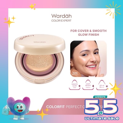 WARDAH - Wardah Colorfit Perfect Glow Cushion 32N Neutral Beige 15g