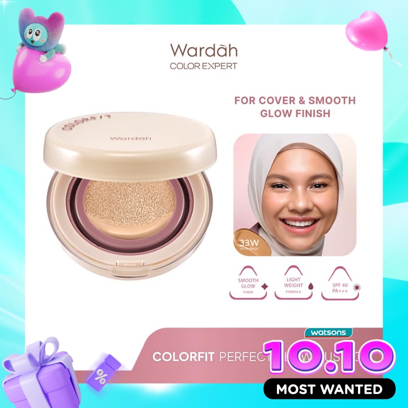 Wardah Colorfit Perfect Glow Cushion 33W Olive Beige 15g image