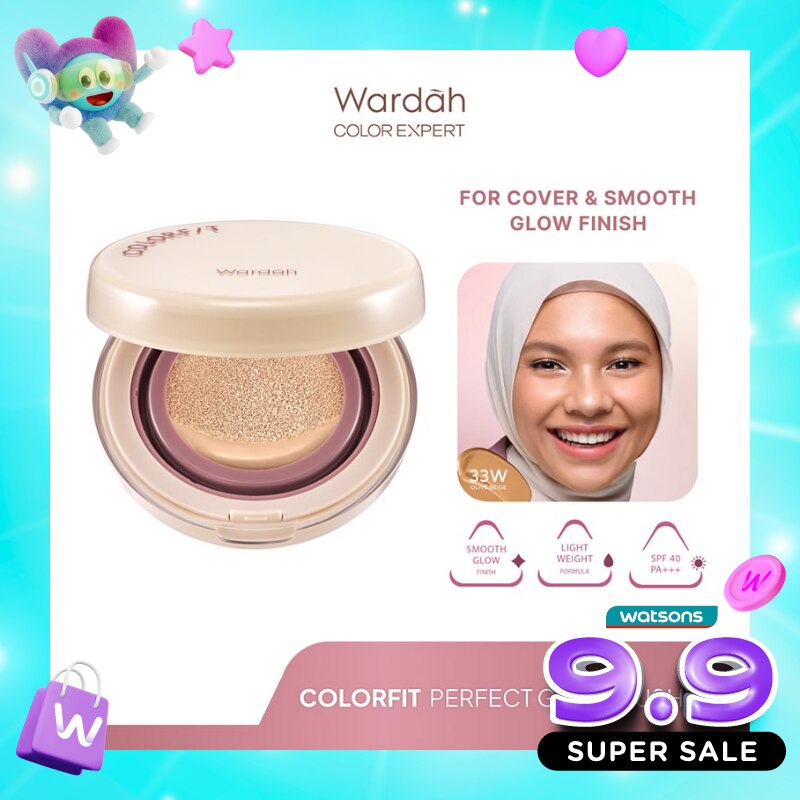Wardah Colorfit Perfect Glow Cushion 33W Olive Beige 15g image
