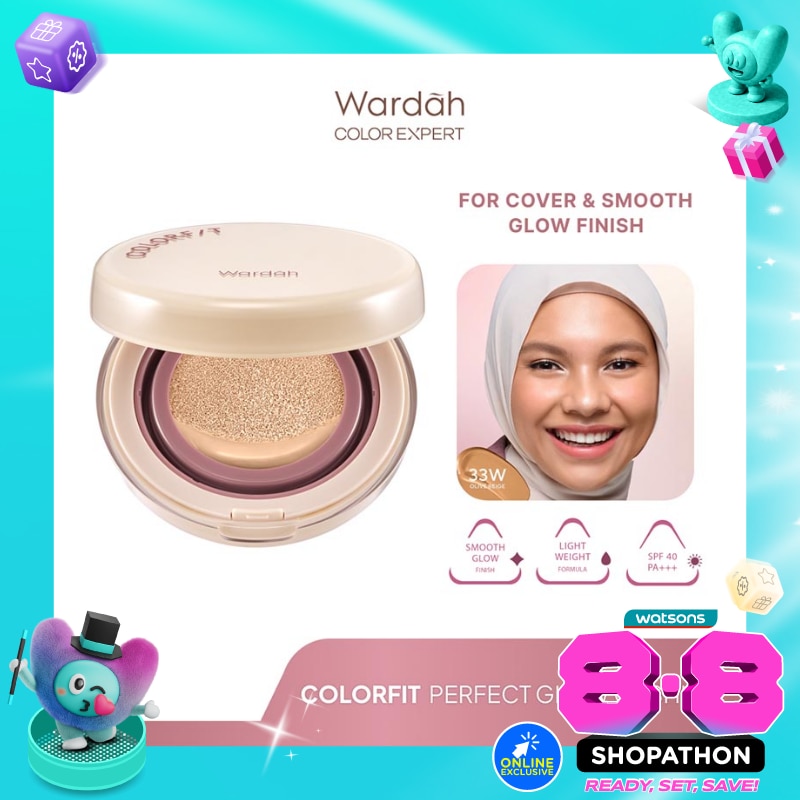 Wardah Colorfit Perfect Glow Cushion 33W Olive Beige 15g image