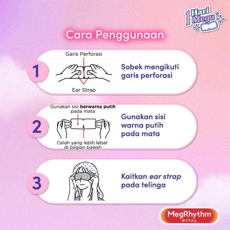 Megrhythm Steam Eye Mask Rose 5'S