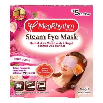 MEGRHYTHM MEGRHYTHM STEAM EYE MASK ROSE 5PCS