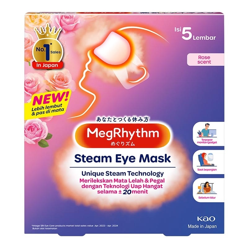 Megrhythm Steam Eye Mask Rose 5'S