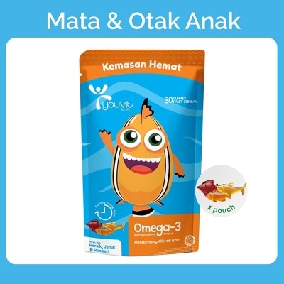 YOUVIT Youvit Omega- 3 Anak 30 Hari untuk Otak & Mata Anak 120g