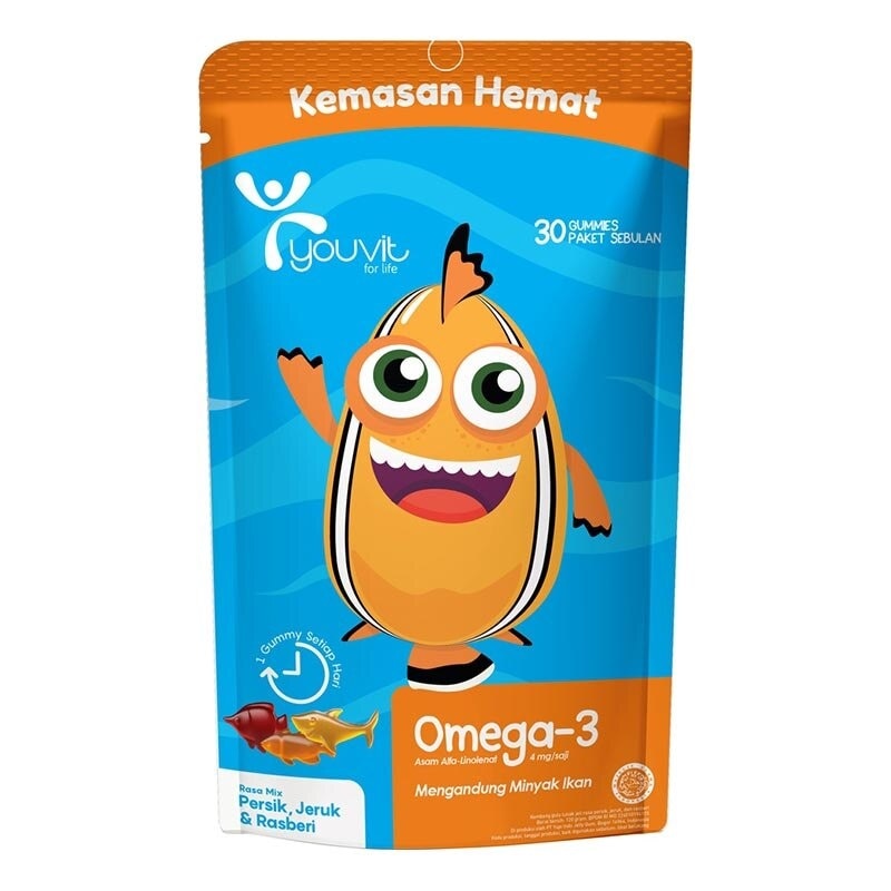 Youvit Omega- 3 Anak 30 Hari untuk Otak & Mata Anak 120g