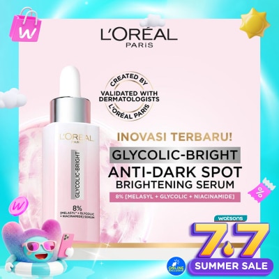 L'OREAL - Glycolic Bright 8% [MELASYL + GLYCOLIC + NIACINAMIDE] Anti-Dark Spot Brightening Serum 30ml