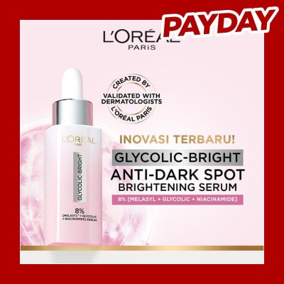 L'OREAL Glycolic Bright Instant Glowing Face Serum 15ml