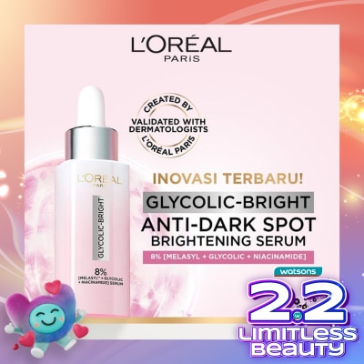 L'OREAL Glycolic Bright Instant Glowing Face Serum 15ml