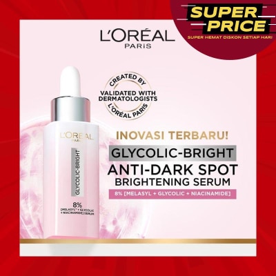 L'OREAL Glycolic Bright Instant Glowing Face Serum 15ml