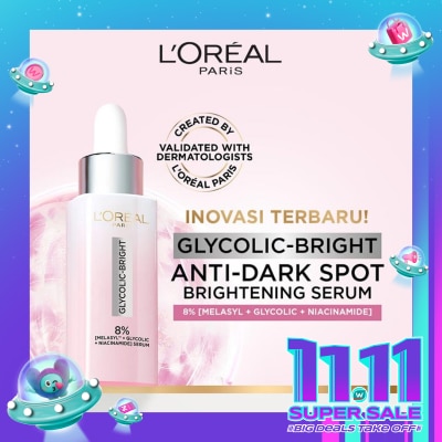 L'OREAL Glycolic Bright Instant Glowing Face Serum 15ml