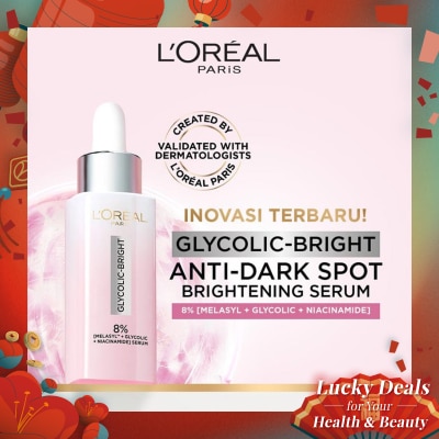 L'OREAL Glycolic Bright Instant Glowing Face Serum 15ml