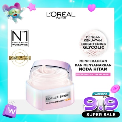 L'OREAL - L'Oreal Glycolic Bright Glowing Day Cream SPF17 50ml image