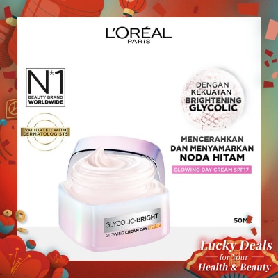 L'OREAL L'Oreal Glycolic Bright Glowing Day Cream SPF17 50ml