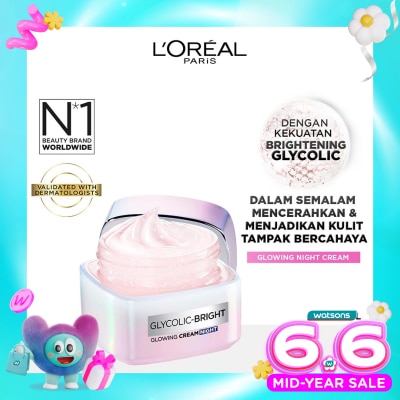 L'OREAL - Glycolic Bright Night Cream 50ml