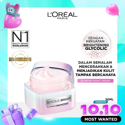 L'OREAL Glycolic Bright Night Cream 50ml image
