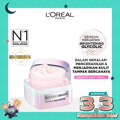 L'OREAL L'Oreal Glycolic Bright Glowing Night Cream 50ml