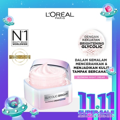 L'OREAL L'Oreal Glycolic Bright Glowing Night Cream 50ml