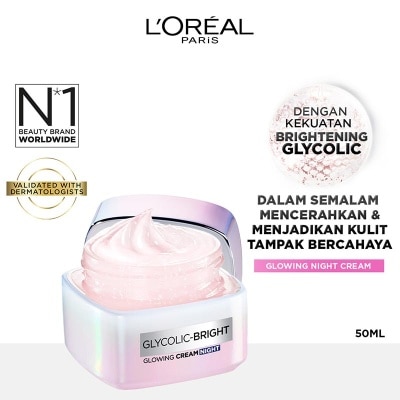 L'OREAL Glycolic Bright Glowing Night Cream 50ml