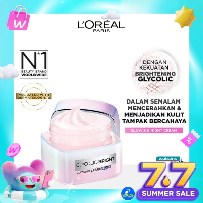 L'OREAL - Glycolic Bright Night Cream 50ml