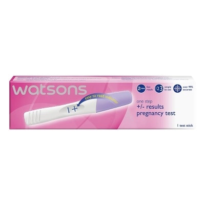 WATSONS One Step +/- Results Pregnancy Test Stick 1'S - Test Pack