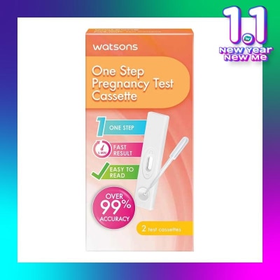 WATSONS One Step Pregnancy Test Cassette 2'S - Test Pack