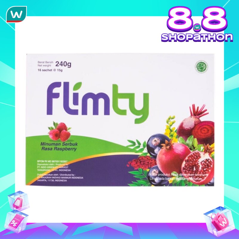 Flimty Raspberry 16's 240g