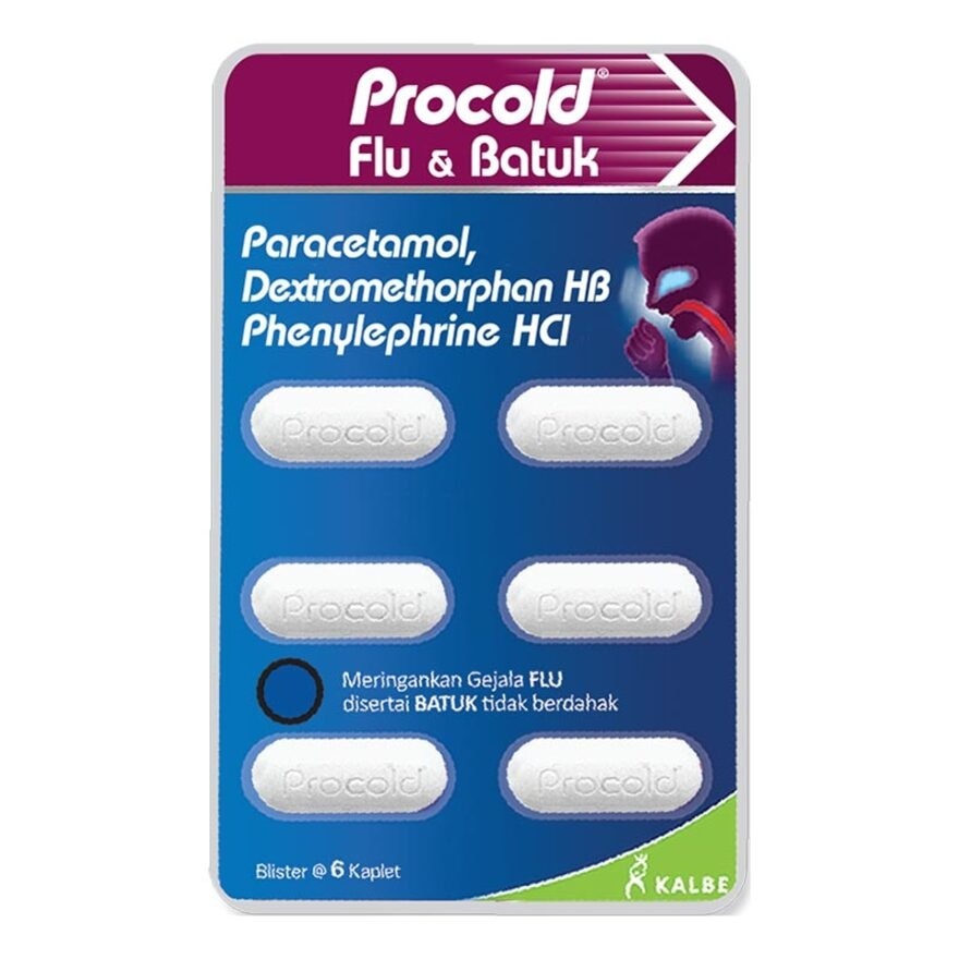 PROCOLD FLU BATUK 6'S (STR)