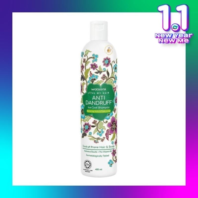 WATSONS Ani-Dandruff Ice Cool Shampoo 400ml