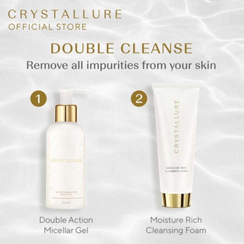 Crystallure Moisture Rich Cleansing Foam 100Ml