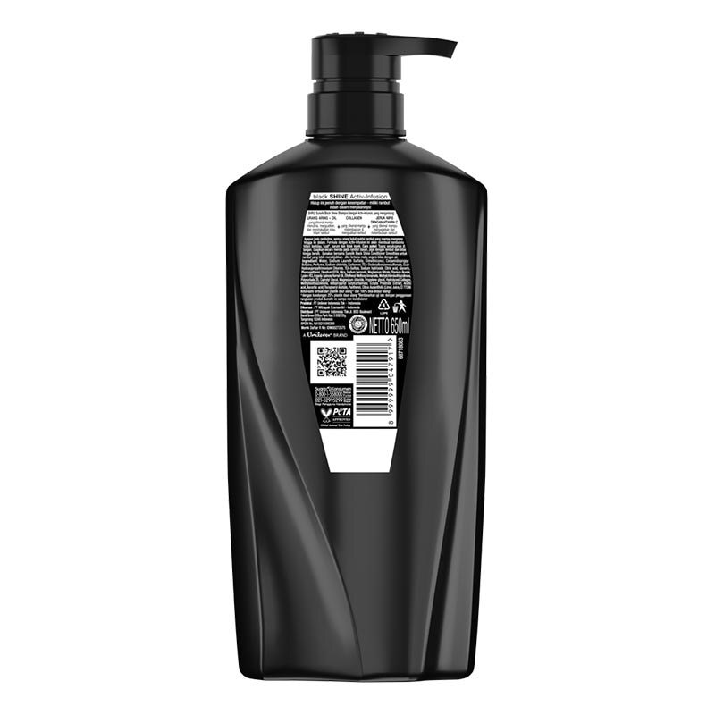 Shampoo Rambut Hitam Berkilau Black Shine Activ-Infusion dengan Urang Aring 650 ml