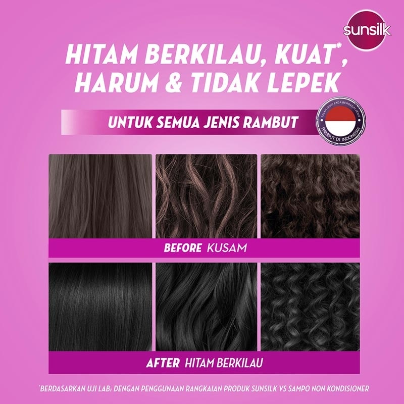 Shampoo Rambut Hitam Berkilau Black Shine Activ-Infusion dengan Urang Aring 650 ml