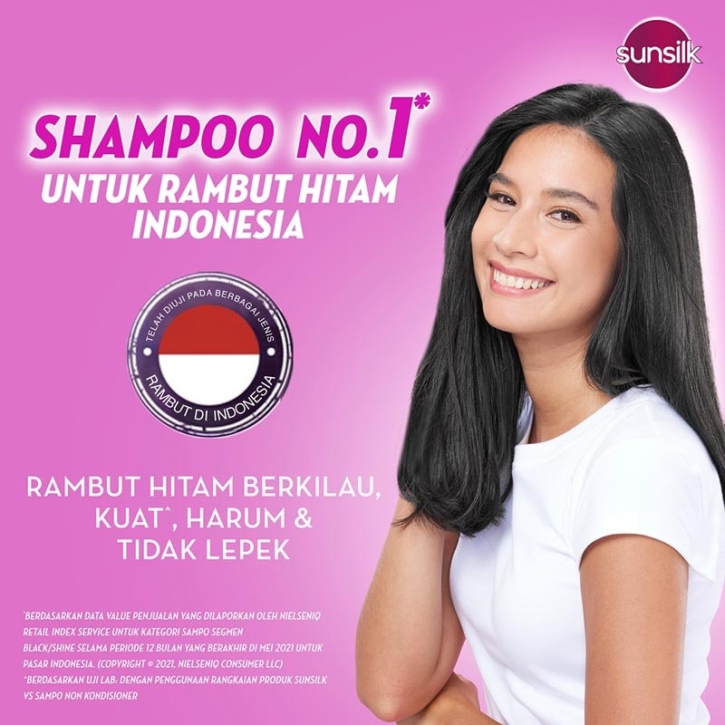 Shampoo Rambut Hitam Berkilau Black Shine Activ-Infusion dengan Urang Aring 650 ml