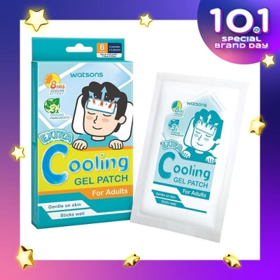 WATSONS Extra Cooling Gel Patch For Adults 6s