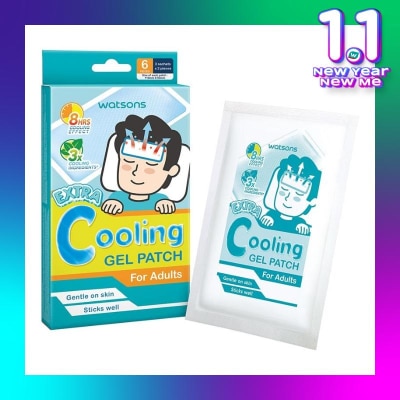 WATSONS Extra Cooling Gel Patch For Adults 6s