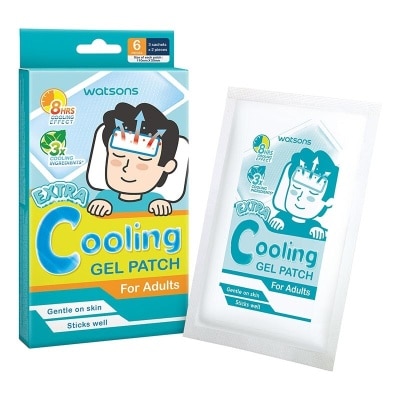 WATSONS Extra Cooling Gel Patch For Adults 6s