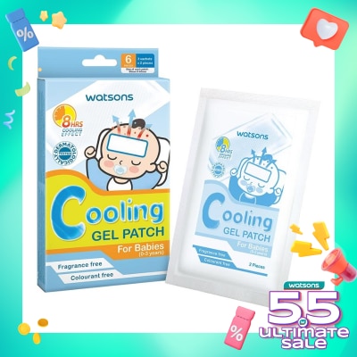 WATSONS Cooling Gel Patch For Babies 6s
