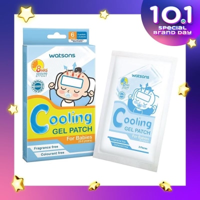 WATSONS Cooling Gel Patch For Babies 6s