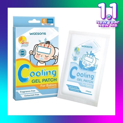 WATSONS Cooling Gel Patch For Babies 6s