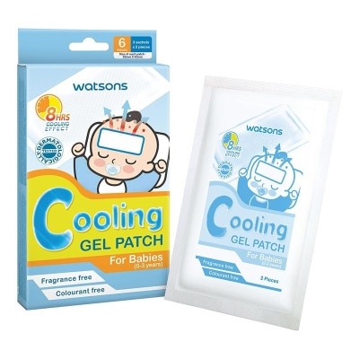 WATSONS Cooling Gel Patch For Babies 6s