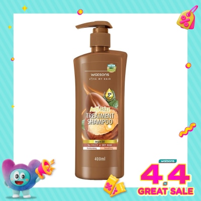 WATSONS - Argan Oil Anti-Frizz Treatment Shampoo 400Ml