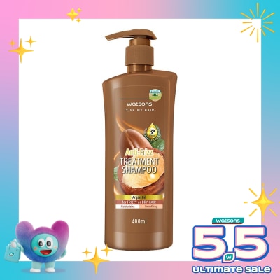 WATSONS - Argan Oil Anti-Frizz Treatment Shampoo 400Ml