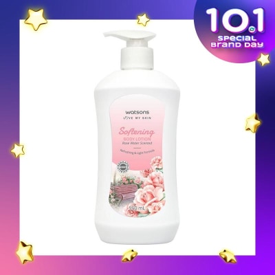 WATSONS W SOFTENING B/LOT ROSE WATER SCEN 550ML