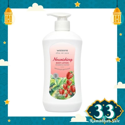 WATSONS W NOURISHING B/LOT STRAWBERRY SCEN 550ML