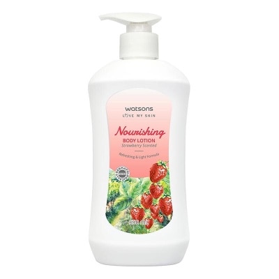 WATSONS W NOURISHING B/LOT STRAWBERRY SCEN 550ML