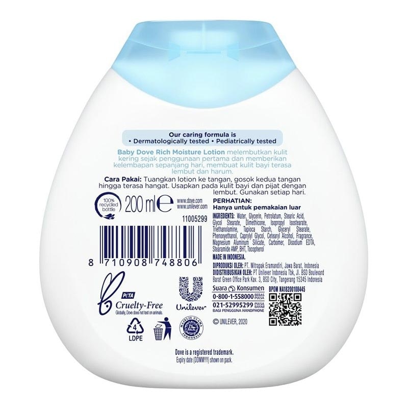 Dove Baby Lotion Rich Moisture 200ml