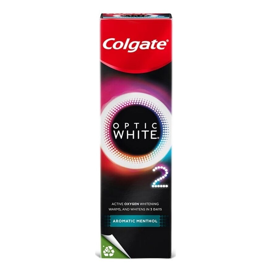 Optic White O2 85g Aromatic Menthol Toothpaste 85g - Colgate Pasta Gigi