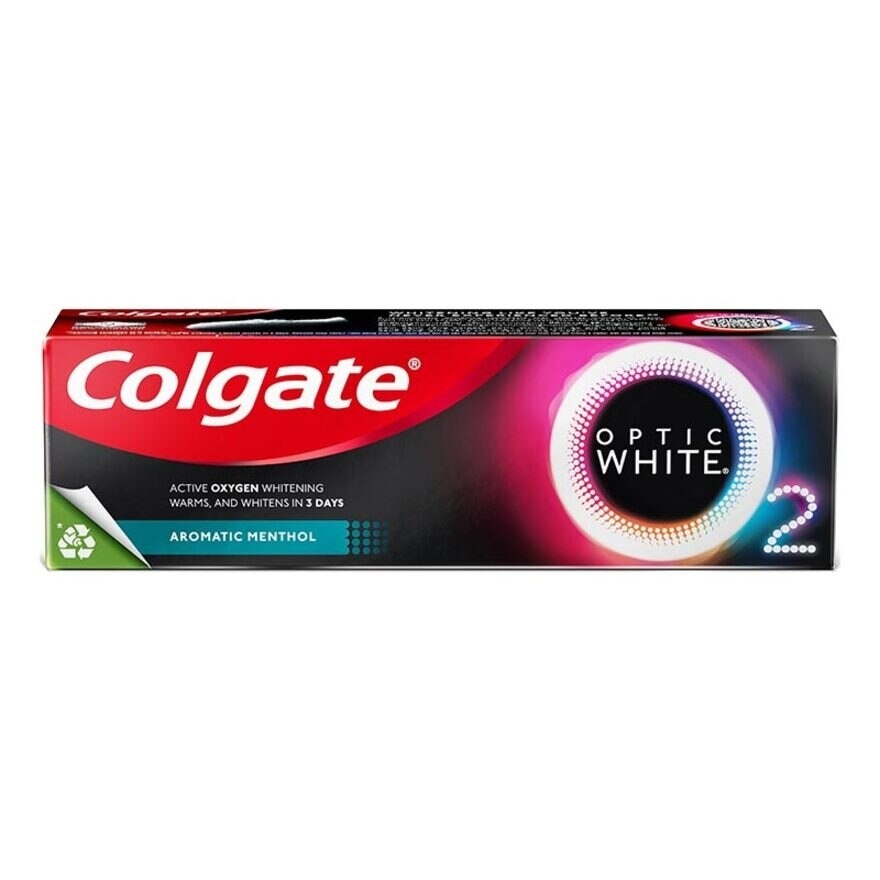 Optic White O2 85g Aromatic Menthol Toothpaste 85g - Colgate Pasta Gigi