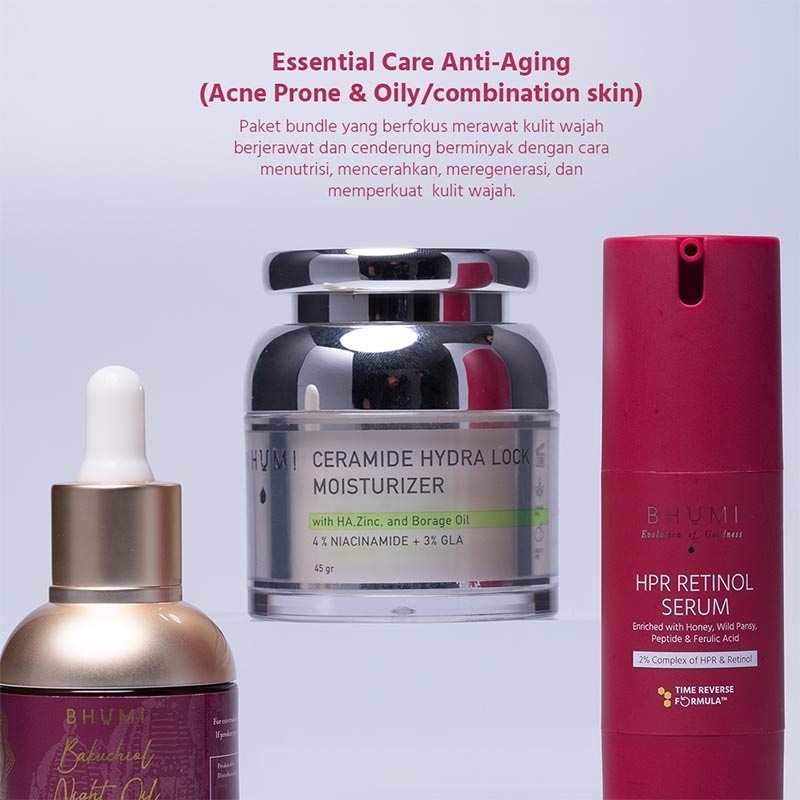 Essential Care Anti Aging (Acne Prone & Oily/combination skin) Bundle