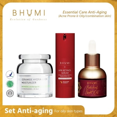 BHUMI Essential Care Anti Aging (Acne Prone &. Oily/combination skin) Bundle